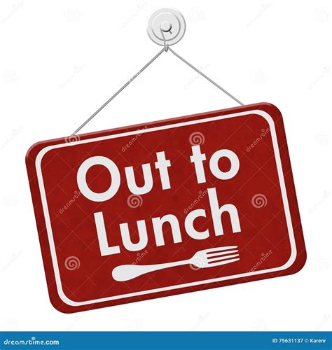 Out To Lunch Sing Stock Illustration Illustration Of Meal 75631137