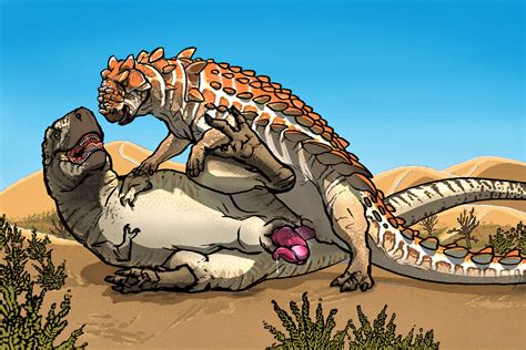 Rule 34 3 2 Ankylosaurian Ankylosaurid Bodily Fluids Claws Day Desert