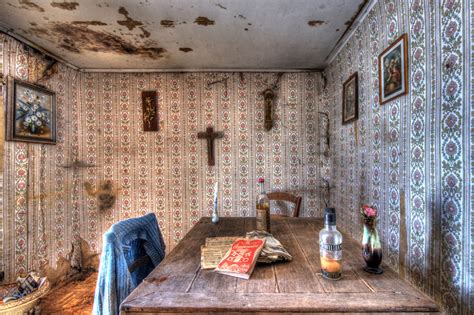 Wallpaper Old Window Urban Abandoned Wall Table Wood House