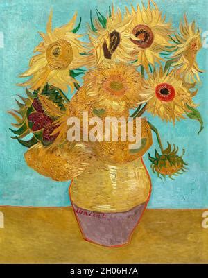 Vincent Van Gogh Sunflowers Vase With Twelve Sunflowers Still Life