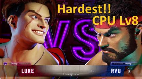 Street Fighter 6 INSANE Luke Vs Ryu HARDEST CPU Street Fighter 6