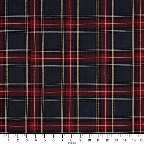 Redgray Plaid Fabric Onlinefabricstore