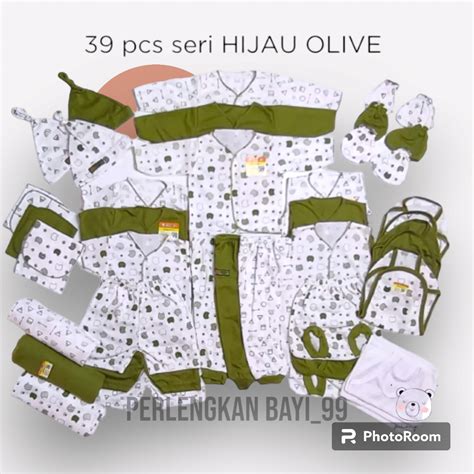 Jual 39 Pcs Paket Lahiran Lengkap Baju Bayi Baru Lahir Seri Olive