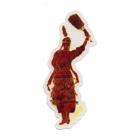 Jingle Dress Dancer Satin Vinyl Sticker Clear Background Darby