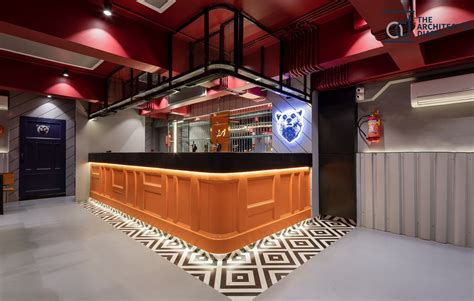 Bar Design With Bold Color Combination | ESI Design Studio - The ...