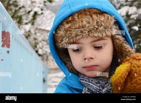 a boy with a hood Stock Photo - Alamy