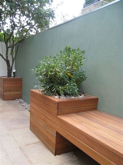 20 Fascinating Modern Garden Planter Bench Designs For Relaxing Home