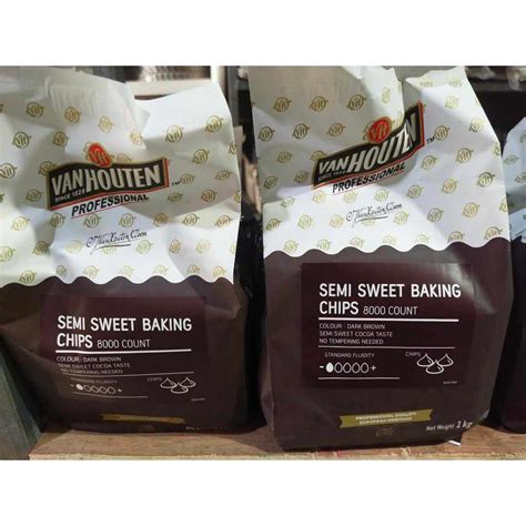 VAN HOUTEN SEMI SWEET BAKING CHIPS 1KG Shopee Philippines