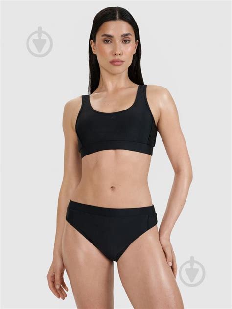 ᐉ Бра 4F BIKINI TOP F077 4FWSS25UBKTF077 20S р M черный Купить в Киеве Украине Лучшая цена