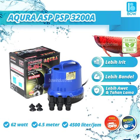 Jual Pompa Celup Air Kolam Ikan Aquarium Aquscape Hidroponik Aqura Psp