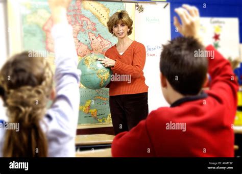 teacher teaching class stock photo alamy