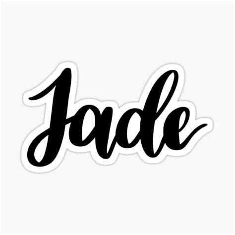 Jade Sticker For Sale By Ellietography Redbubble