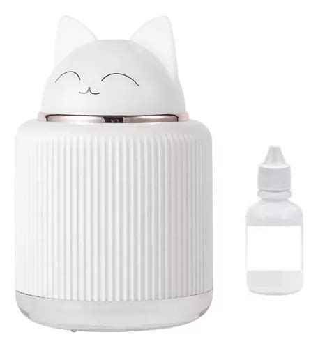 Difusor Humidificador De Aroma Ultrasonico Gato Esencia Cuotas Sin