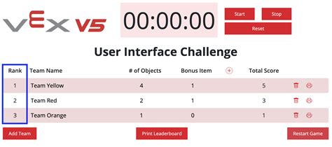 Using The VEX V5 Leaderboard VEX Library