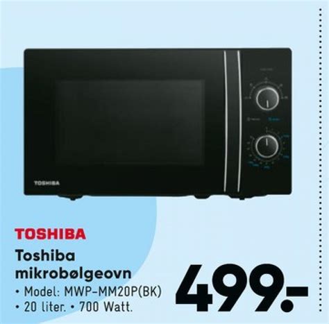 Toshiba mikroovn tilbud hos Bilka