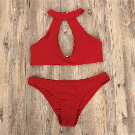 Bikini a la moda para mujer traje de baño femenino de dos piezas con