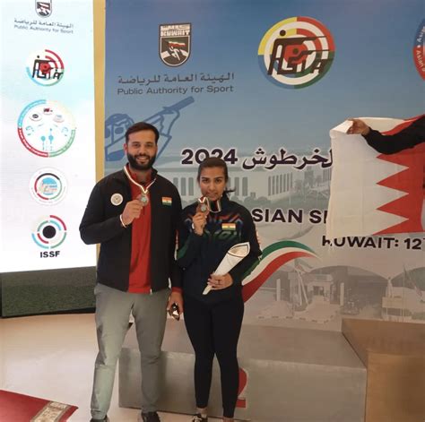 Asia Olympic Shotgun Qualifiers Raiza Gurjoat Pair Wins Bronze