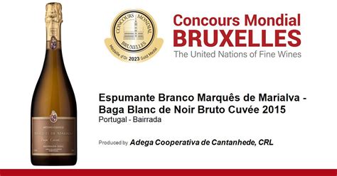 Espumante Branco Marquês de Marialva Baga Blanc de Noir Bruto Cuvée