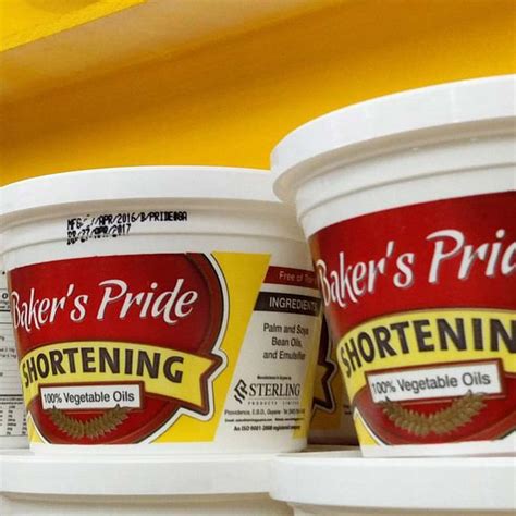 Baker’s Pride Shortening – Sterling Products Limited