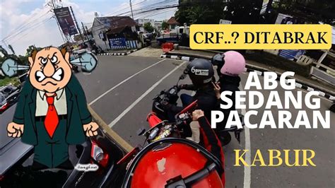 Detik Detik Bocah Sedang Pacaran Tabrak CRF Didepan Polsek Ciawi YouTube