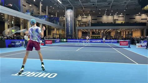 Jannik Sinner Forehand Slow Motion 【lefty】 左利き編集シナーのフォア（スロー） Youtube