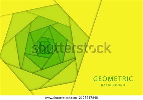 Yellow Green Geometric Background Vector Illustration Stock Vector ...