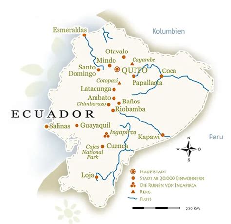 Geografie Und Landkarte Von Ecuador ⋆ Solecu Tours