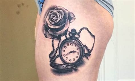 Tatuajes de relojes recopilación de diseños e ideas