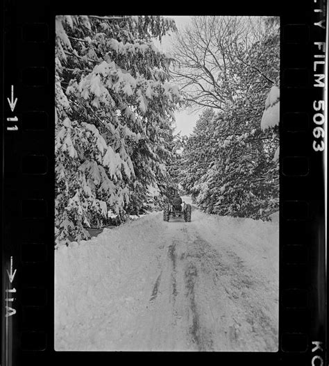 Snow Scene Winter Street Digital Commonwealth