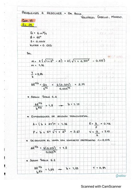 SOLUTION Lista De Ejercicios 2 Valc Rcel Cabello Hidraulica Studypool