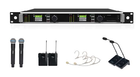 es true diversity dual channel wireless microphone receiver