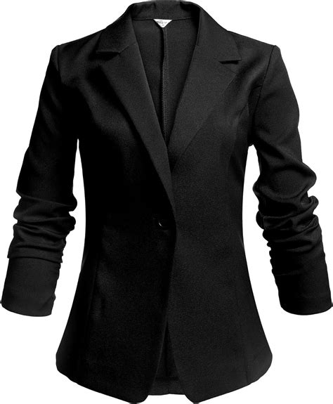 Meaneor Women S Slim Fit Wear To Work Solid Candy Color Blazer At Amazon Women’s Clothing Store