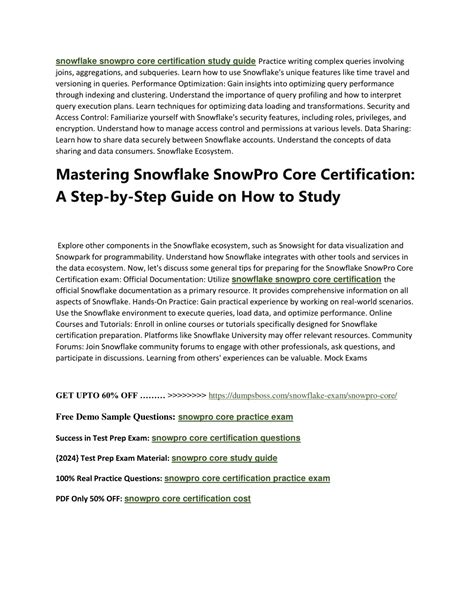 PPT Snowpro Core Practice Exam Pdf PowerPoint Presentation Free