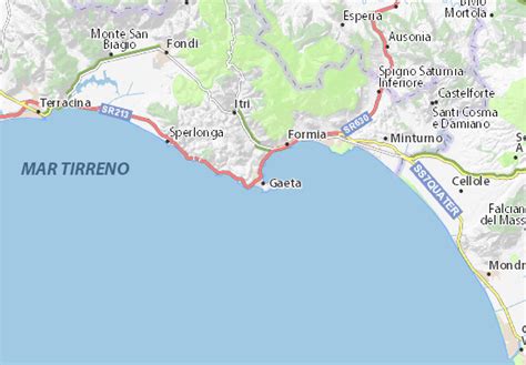 MICHELIN Gaeta map - ViaMichelin