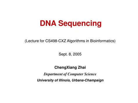 Ppt Dna Sequencing Powerpoint Presentation Free Download Id4049747