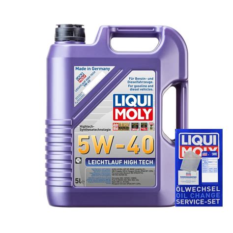 MAHLE Ölfilter 5 L LIQUI MOLY 5W 40 Leichtlauf High Tech für VW Caddy