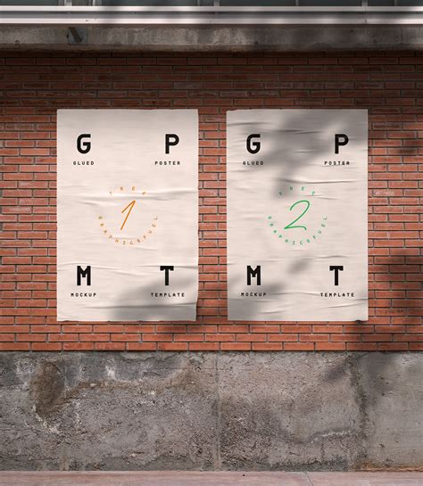 Outdoor Glued Poster Mockup Graphicsfuel