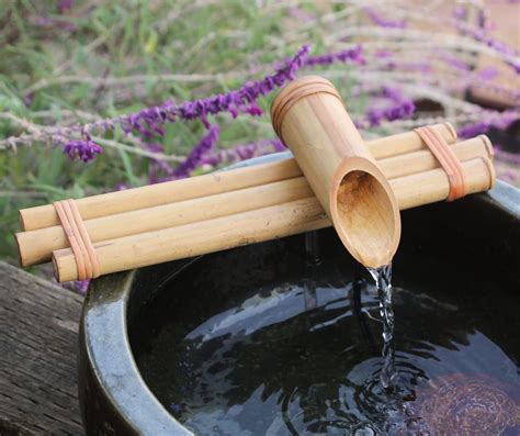 Buy Bamboo Accents Water Fountain With Pump Indoor Outdoor Fountain