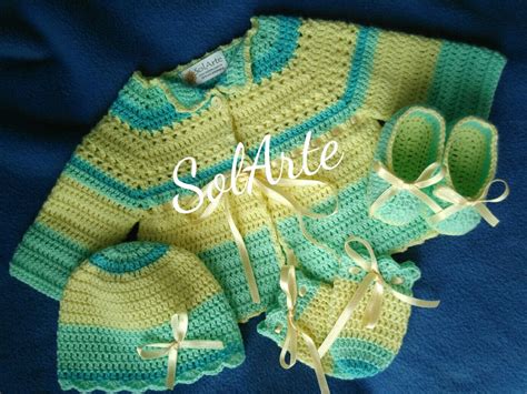 Ajuar De Beb Talla Meses Crochet Ganchillo Tejido A Mano