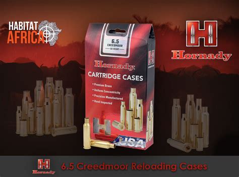 Hornady 6 5 Creedmoor Reloading Brass Cases Habitat Africa Hornady