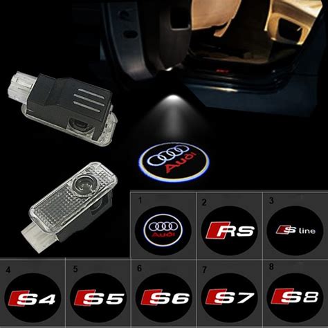 X Super Bright Led Audi Door Light Logo Lights Carledlogo Lighting