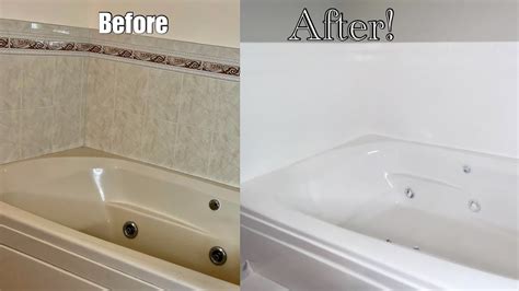 How To Paint Refinish A Tub Jacuzzi Affordable Master Bathroom