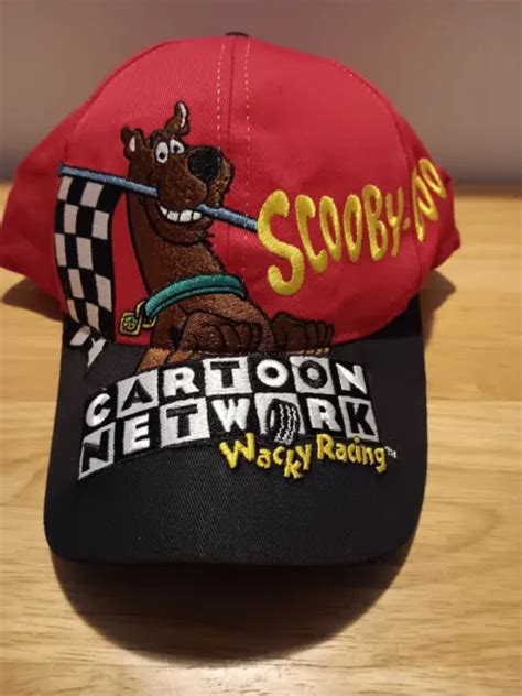 VINTAGE SCOOBY DOO Wacky Racing Hat Cartoon Network Snap Back Youth 15