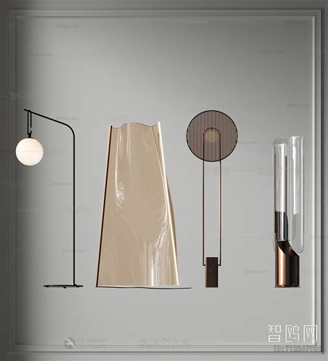 Modern Floor Lamp Sketchup Model Download Model Id712867981 1miba