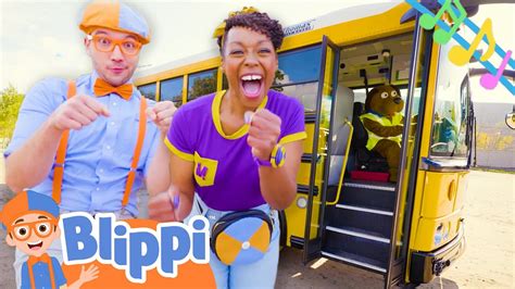 Wheels on the Bus | Brand New BLIPPI wheels on the school bus song | Educational Songs For Kids ...