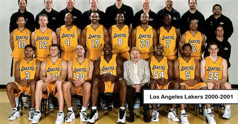 2001 NBA Champions - Los Angeles Lakers Quiz - By mucciniale