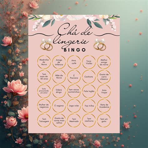 Cartelas de Bingo Chá de Lingerie pdf Digital Elo7