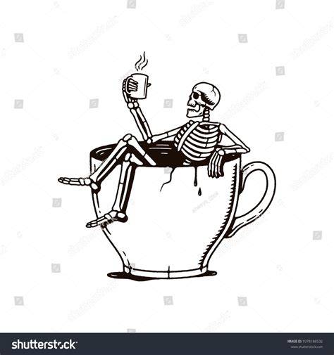 Skeleton Coffee 1925 Ảnh Vector Và Hình Chụp Có Sẵn Shutterstock