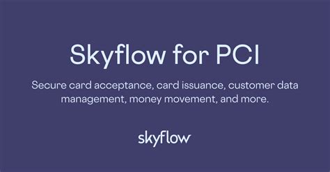 Secure Pci Data With A Data Privacy Vault Skyflow