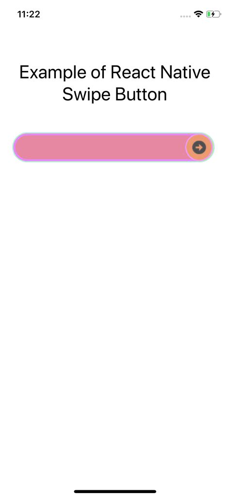 Make Swipe Button In React Native For Android And IOS